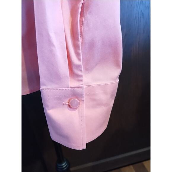 Talbots peach orange Top 12 Petite 12P Button Shirt Wrinkle Resistant Easter - Picture 3 of 6